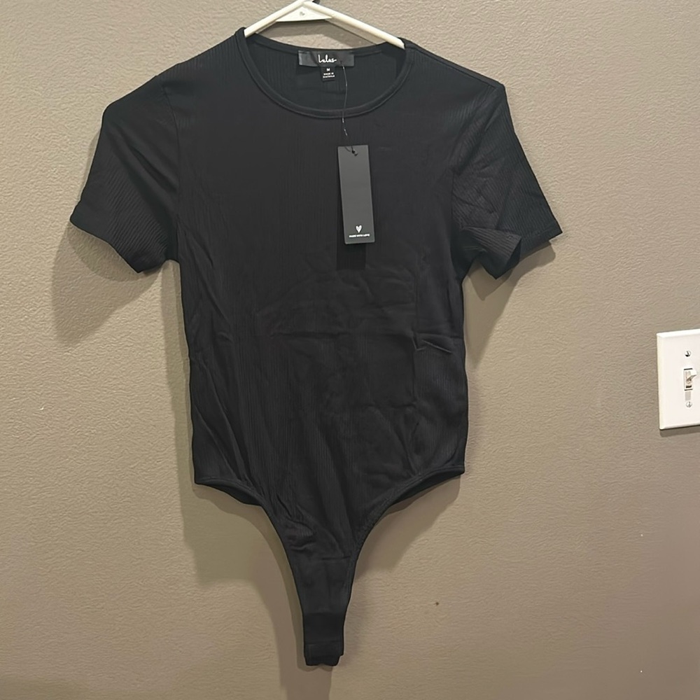Lulus basic tee ribbed bodysuit NWT
